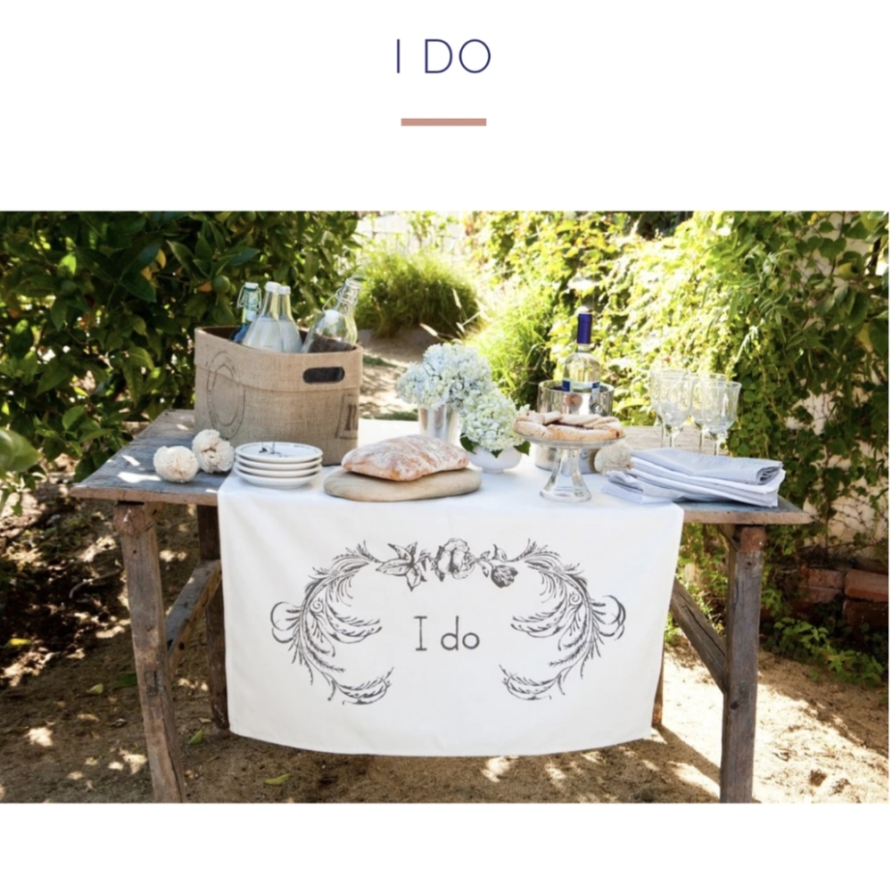 New "Table Banner" I Do for Wedding Celebration!